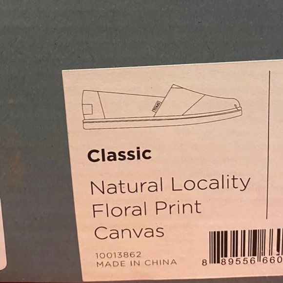 Toms Classic - Natural Locality Floral Print Canvas - Picture 2 of 4